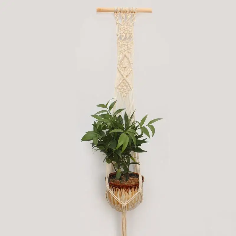 Настенная корзина ручной вязки для помещений и улицы|macrame plant hanger|plant hangermacrame |