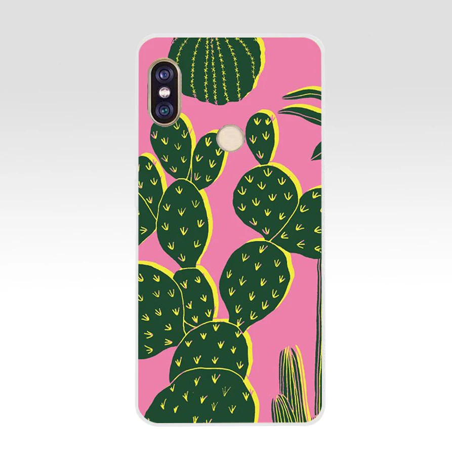 41AQ Cactus Soft Silicone Tpu Cover phone Case for xiaomi redmi 6 pro note 5 plus 4 4x mi 8 | Мобильные телефоны и