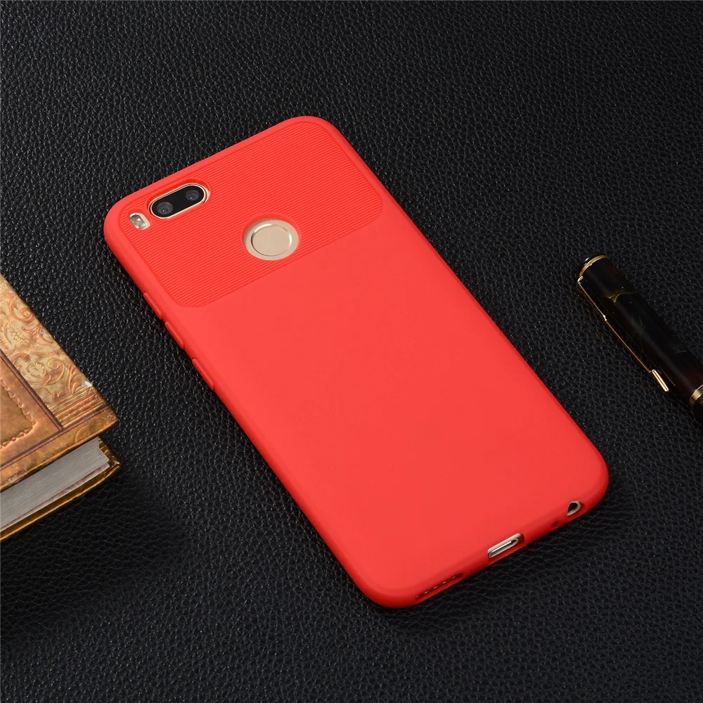 Fundas Xiaomi Mi 5X A1 Чехлы мягкая резина термопластичный полиуретан Силиконовая задняя