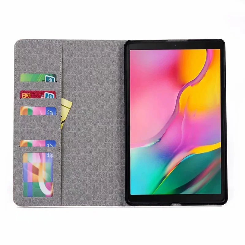 Чехол для samsung Galaxy Tab a 2019 10 1 T510 T515 чехол Смарт Флип кожаный Стенд Слот карт A