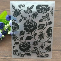 roses plastic embossing folders for diy scrapbooking paper craftcard making decoration supplies