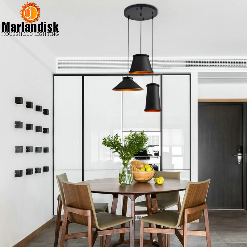 

Post-modern Style Aluminum Pendant Light Black/White Attractive Pendant Lamp With E27 Holder Suit For Dining Room Foyer Study