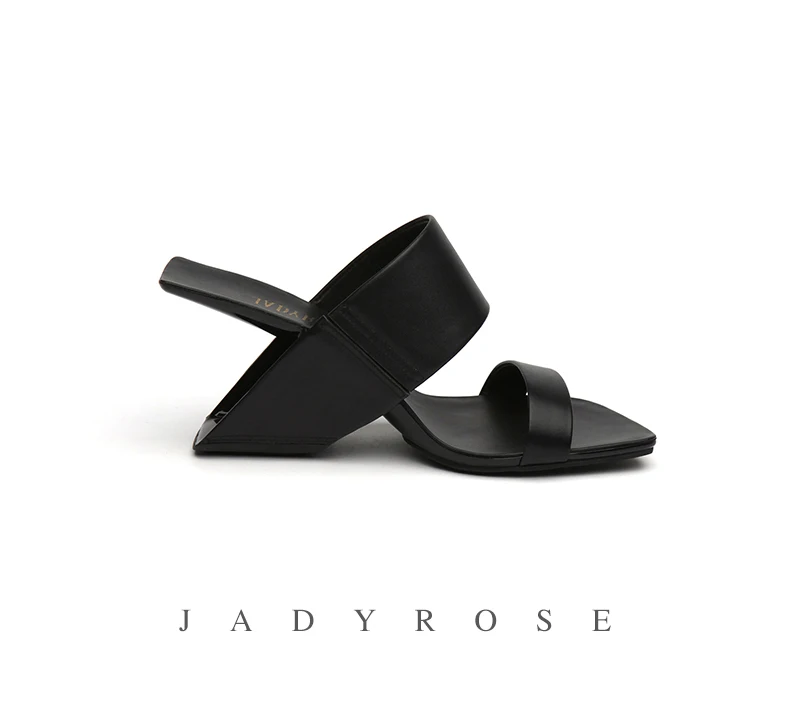 Jady Rose/Новинка года; женские босоножки на необычном каблуке-шпильке; летние шлепанцы на высоком каблуке; сандалии-гладиаторы; обувь на танкетке; женские пляжные шлепанцы