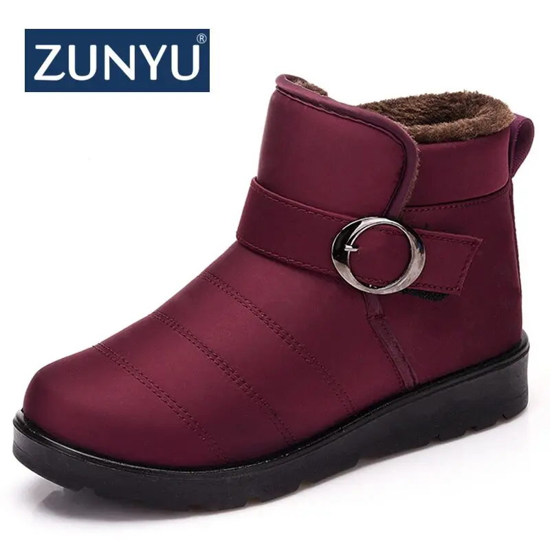 ZUNYU Новинка 2018 классические женские зимние ботинки водонепроницаемые ботильоны