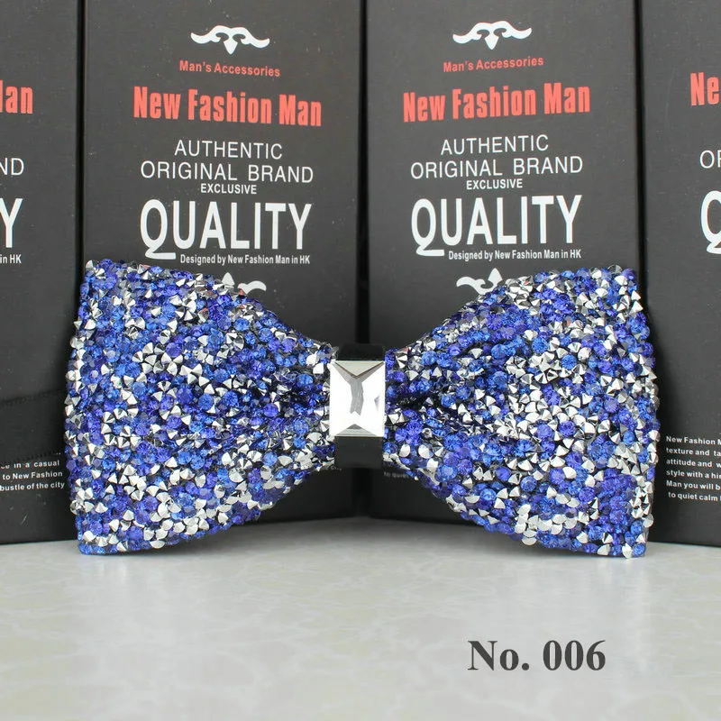 Фестиваль Рождество Pajaritas бабочка Имитация кристаллов Noeud Papillon Homme