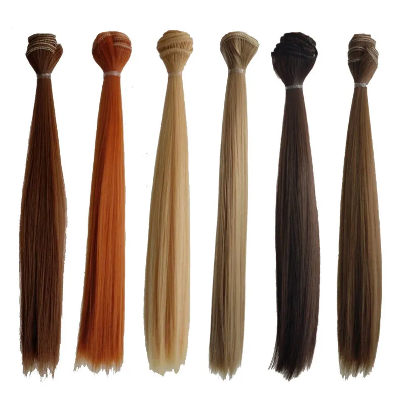 1 шт. 25 см SD парик для волос BJD DIY синтетические волокна прямые волосы кукол|hair for
