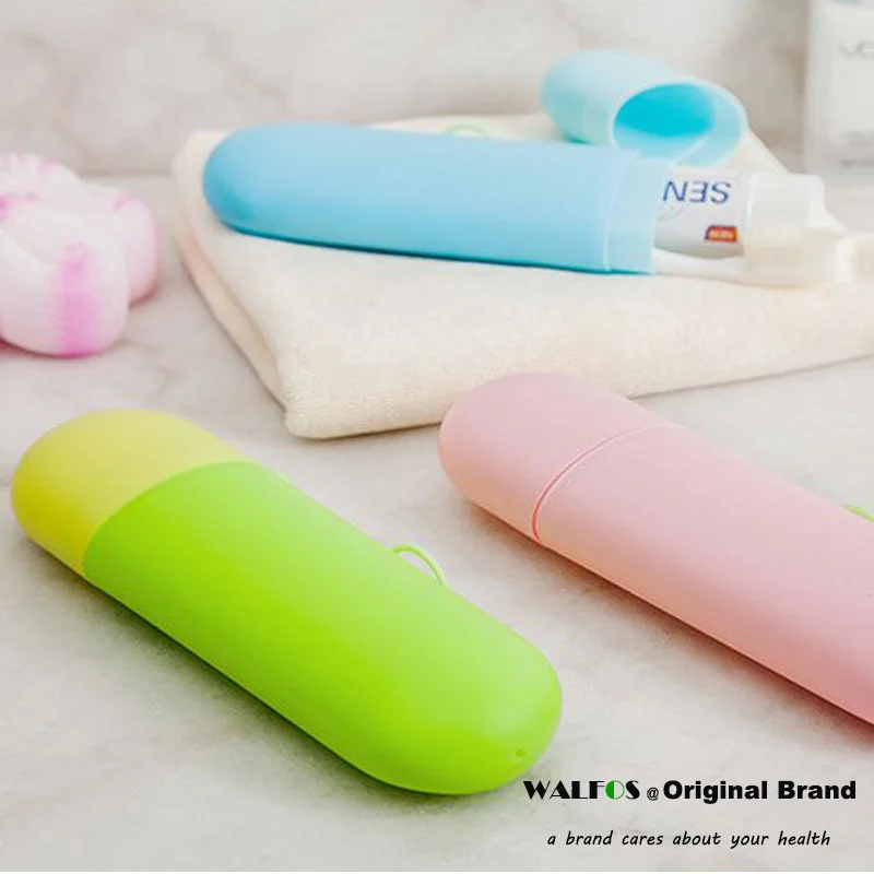 WALFOS портативный дорожный держатель для зубной пасты и щетки крышка чехол
