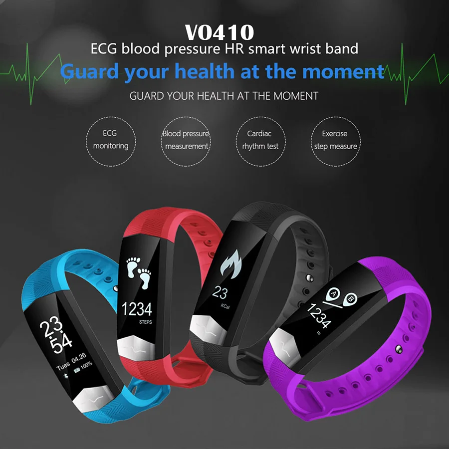 HORUG влагостойкие умные часы с ремешком Фитнес браслет Интеллектуальный трекер