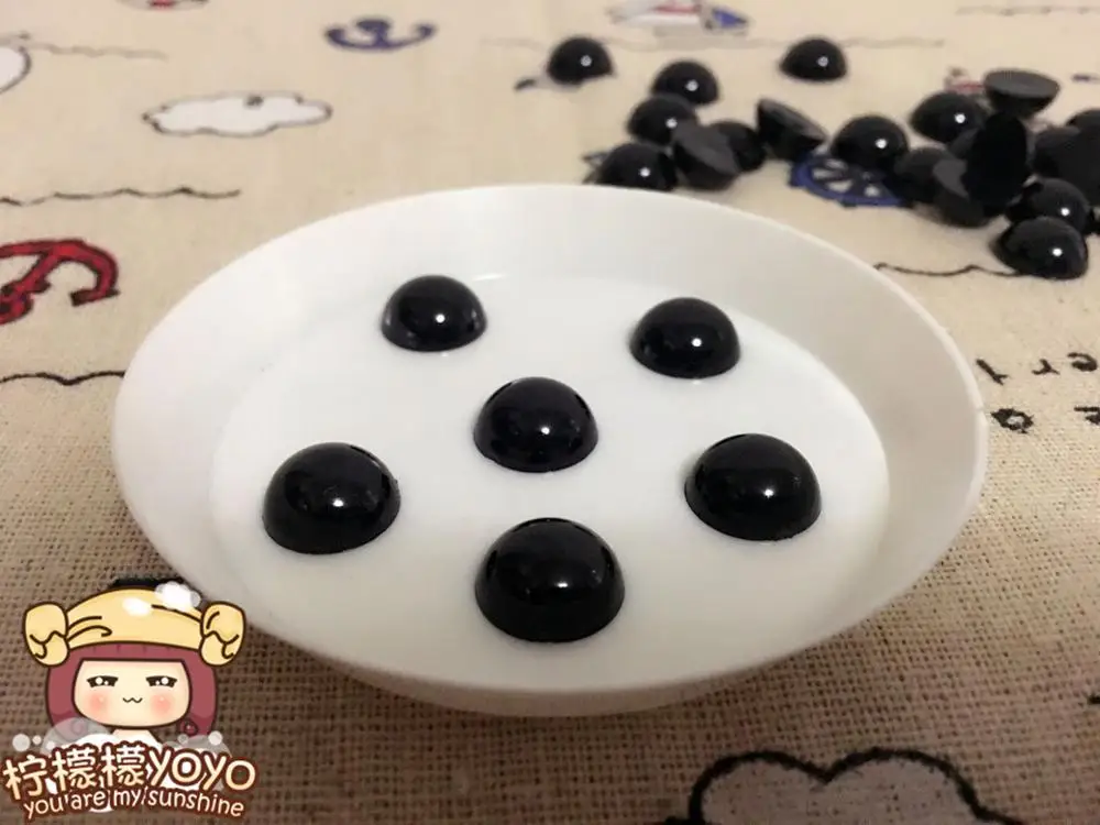 100 шт черные пластиковые кукольные глаза для плюшевого мишки мягкие игрушки защелкивающиеся животные Скрапбукинг марионетка куклы ремесленные глаза для игрушек