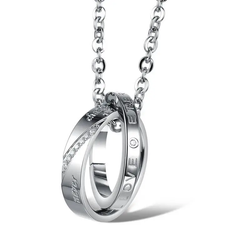 Ювелирные изделия корейский модный дизайн элегантное ожерелье обещания для пары