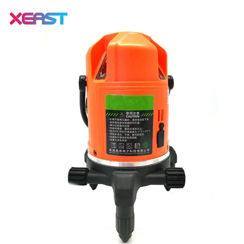 XEAST XE-69R, Новое поступление, 5 линий, 6 точек, лазерный уровень, 360, роторный крест, Лазерная линия, выравнивание с функцией наклона, продукт promot