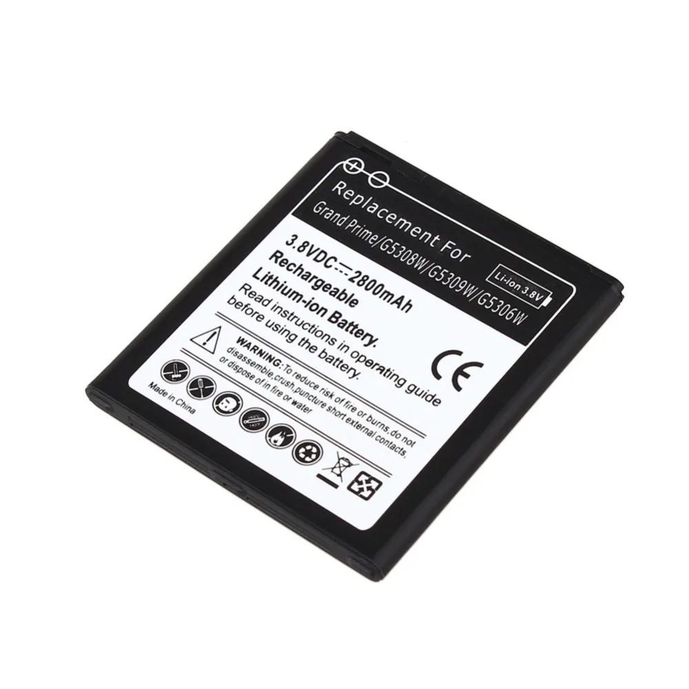 Аккумулятор для Samsung Galaxy Grand Prime G5308W G5309W G5306W + зарядное устройство USB 2800 мАч 2 шт.|battery