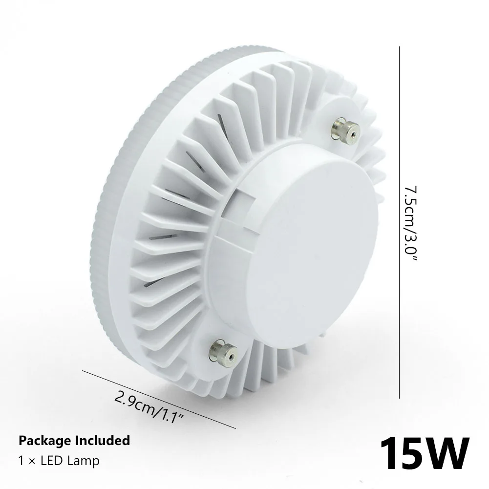 GX53 15W GX53 светодиодный 18 Вт Светодиодный светильник GX53 85-265 в лампа Точечный светильник 5 Вт 7 Вт 9 Вт 12 Вт 15 Вт gx53 теплый холодный белый светильник светодиодный светильник для шкафа - Испускаемый цвет: GX53 15W