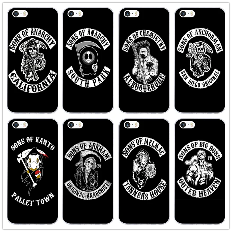 Модные Sons of Anarchy силиконовый чехол накладка из мягкого ТПУ Прозрачный мобильный