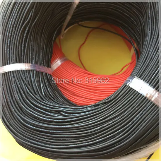 Силиконовый резиновый провод 2x3 метра 24awg 3239 изолированный красный черный гибкий