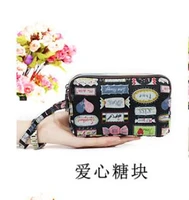 50pcslot fedex fast woman casual 3layer zipper short wallet female canvas print purse lady floral canvas wallet