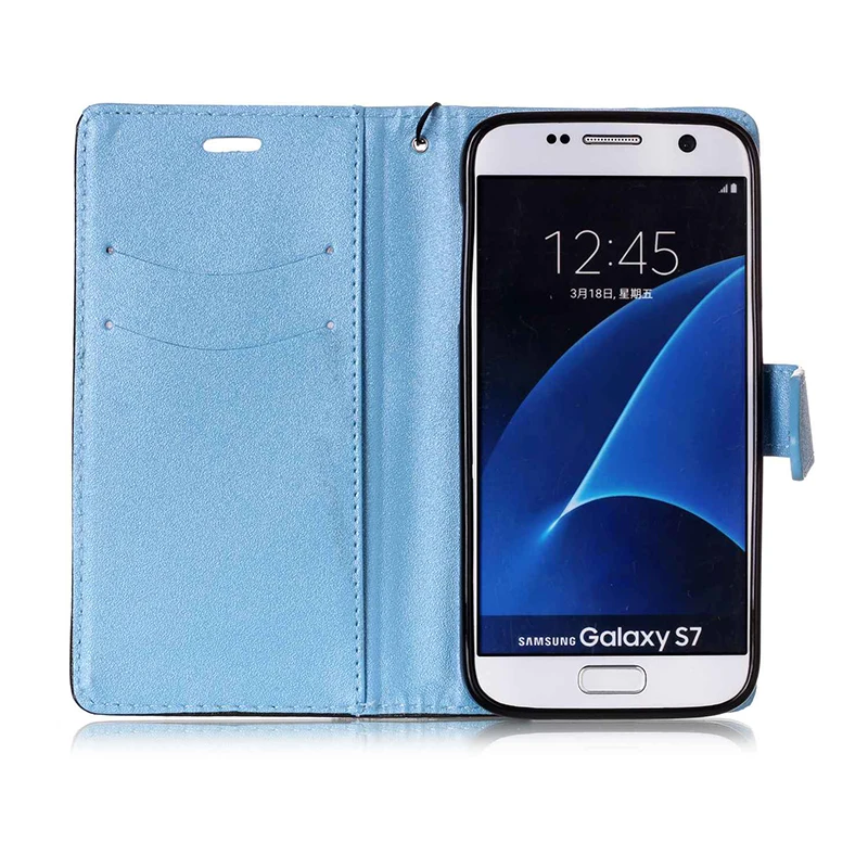 Флип PU Кожаные чехлы на Телефон Samsung galaxy s6 чехол Двойной цвет карты Бумажник