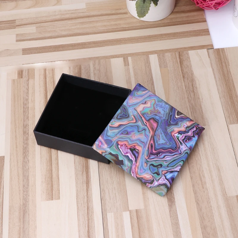 Подарочная коробка для ювелирных изделий со съемной ватной панелью ожерельем