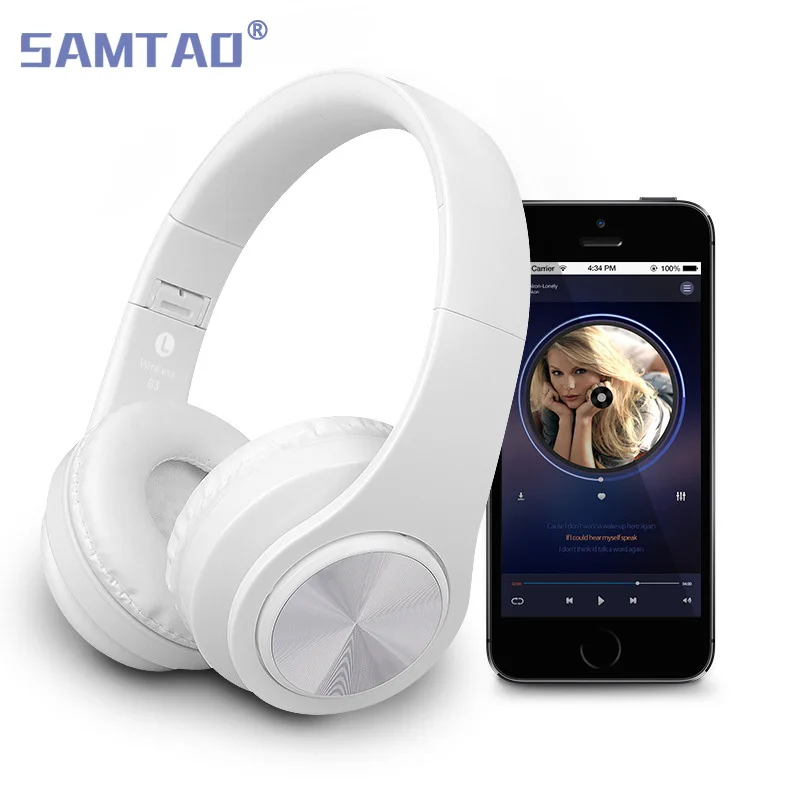 B3 Bluetooth V4.1 4 2 проводные наушники и Беспроводной стерео гарнитура бас с SD карты mi c