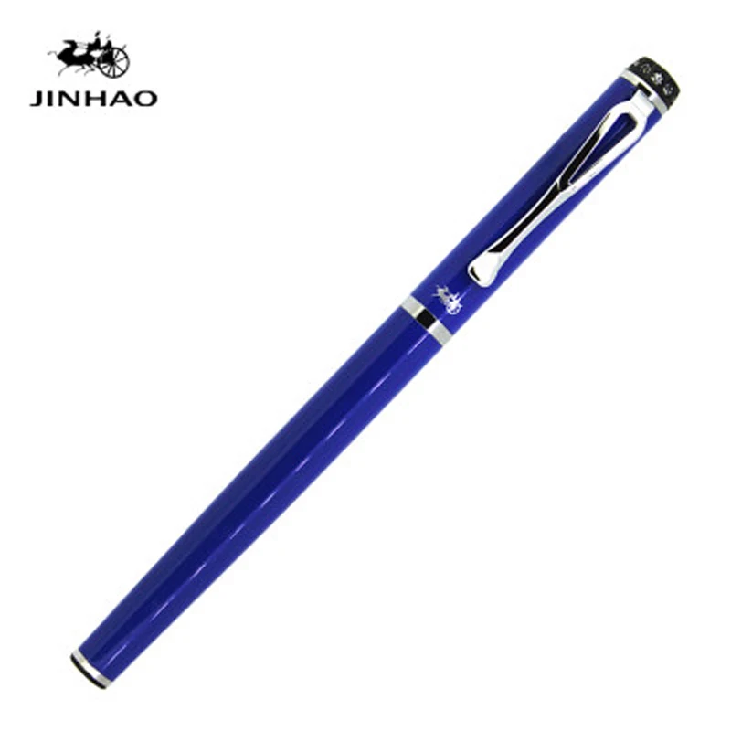 Jinhao 301 Высококачественная авторучка с 0,5 мм перьевым наконечником, роскошная шапка с бриллиантом, чернильные ручки, офисные принадлежности - Цвет: 8