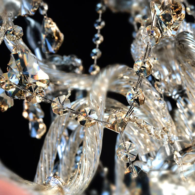 Continental European cognac crystal chandelier bedroom living room lighting LED restaurant lights | Аксессуары для одежды