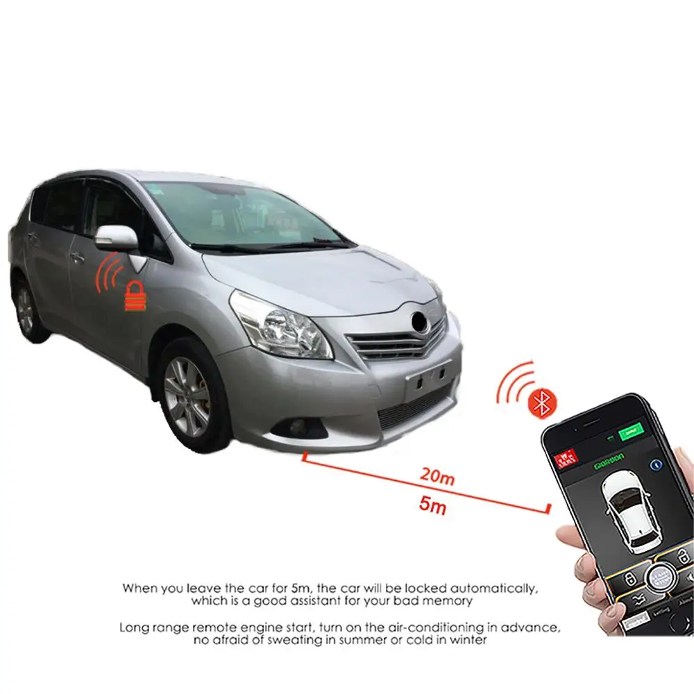 MACTAK EZ автомобильные аксессуары без ключа система комфорта доступа PKE Phone APP