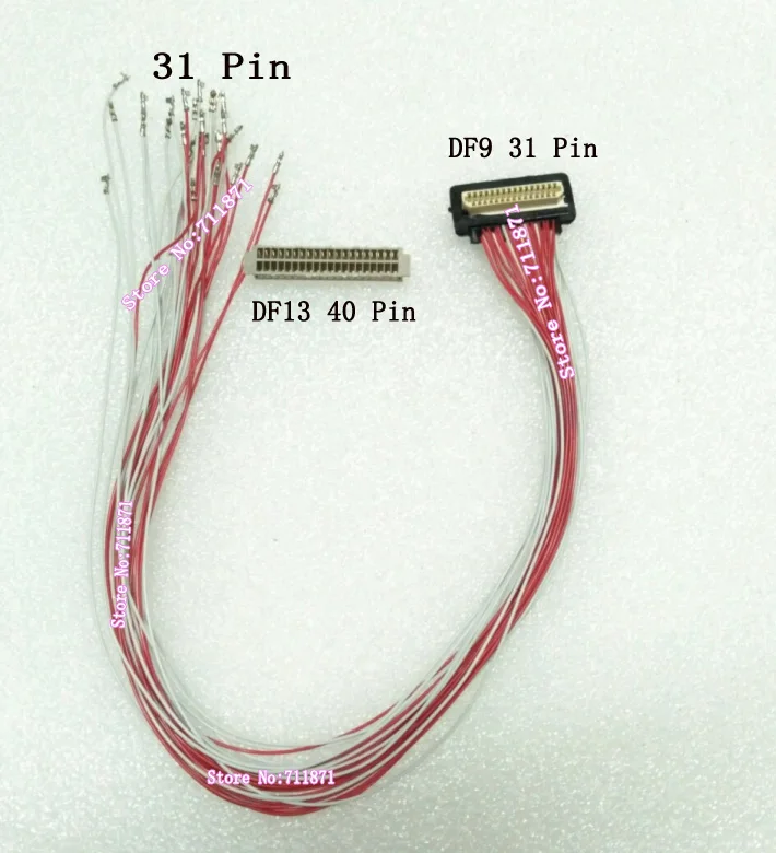 Линейный кабель на заказ 31P DF9 к DF13 линейный с шагом 1 0 31Pin до 25 шаг 40P для экрана 40Pin