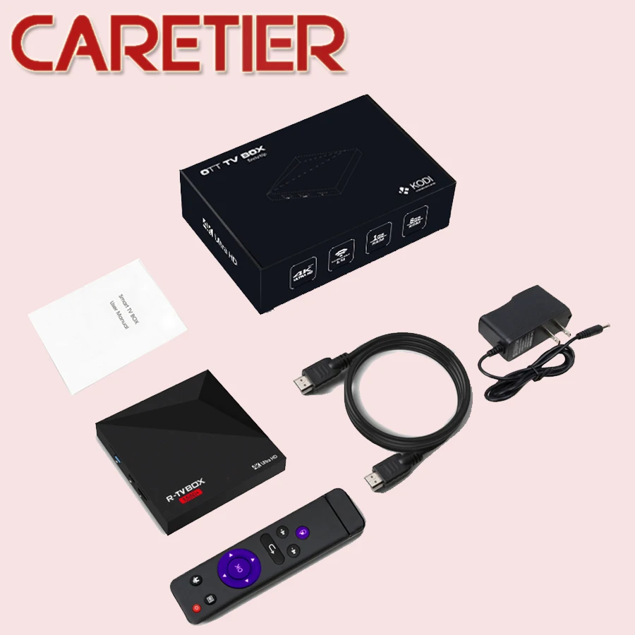 3 шт. оригинальный R ТВ BOX MINI + плюс Android 7 1 коробка RK3328 Quad Core 64bit Cortex A53 ГБ/8 ГБ 2 4G Wifi