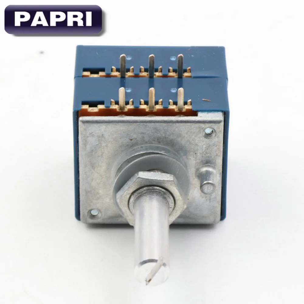 PAPRI Япония ALPS RK27 2*250K регулятор громкости потенциометр круглый вал 6 мм стерео