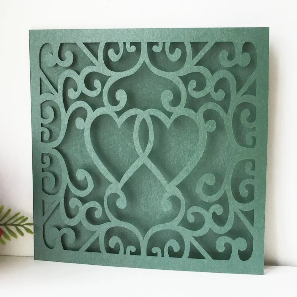 

100pcs/lot 24 Colors Wedding Invitations Card Laser Cut Pearl Paper Wedding Invitation Hollow Wedding Greeting Card
