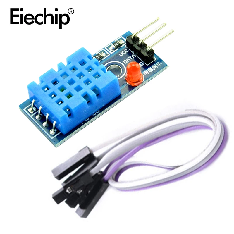 DHT11 Цифровой модуль датчика температуры и влажности + печатная плата для Arduino