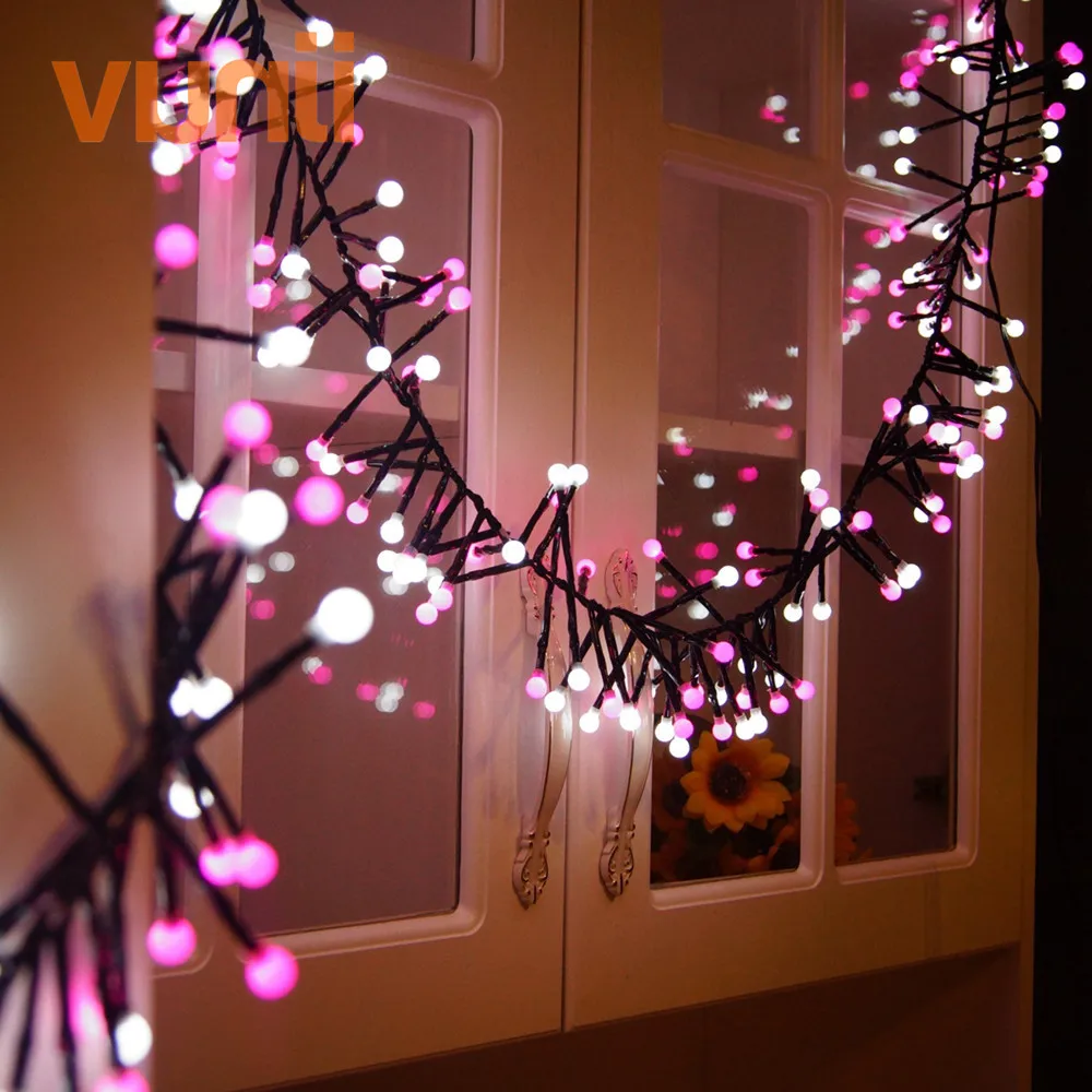 Новинка! Светодиодный светильник в виде молочных шариков 8 м 400 режимов|fairy string