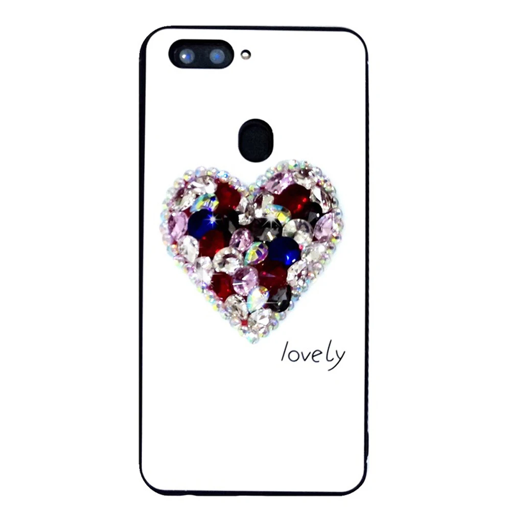 Eqvvol Роскошный горный хрусталь стекло чехол для iPhone X 8 7 6 S Plus модный