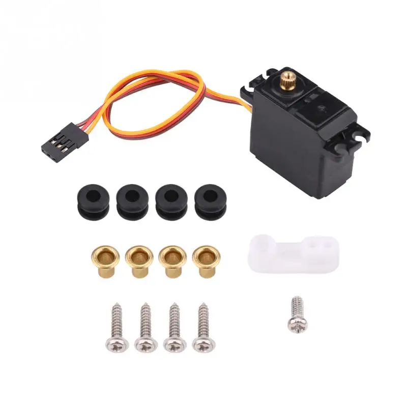 2.2kg Metal Gear Waterproof Servo Remote Control Accessory for 1/16 1/14 1/12 RC Car Plastic shell is waterproof and durable | Игрушки и