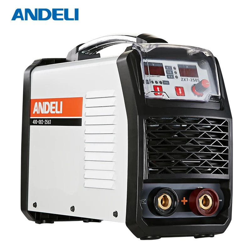 

ANDELI Smart Draagbare Eenfase ARC-250SS Spot Lassen Booglassen welding machines Machine Brede Low Voltage Inverter Lasmachine