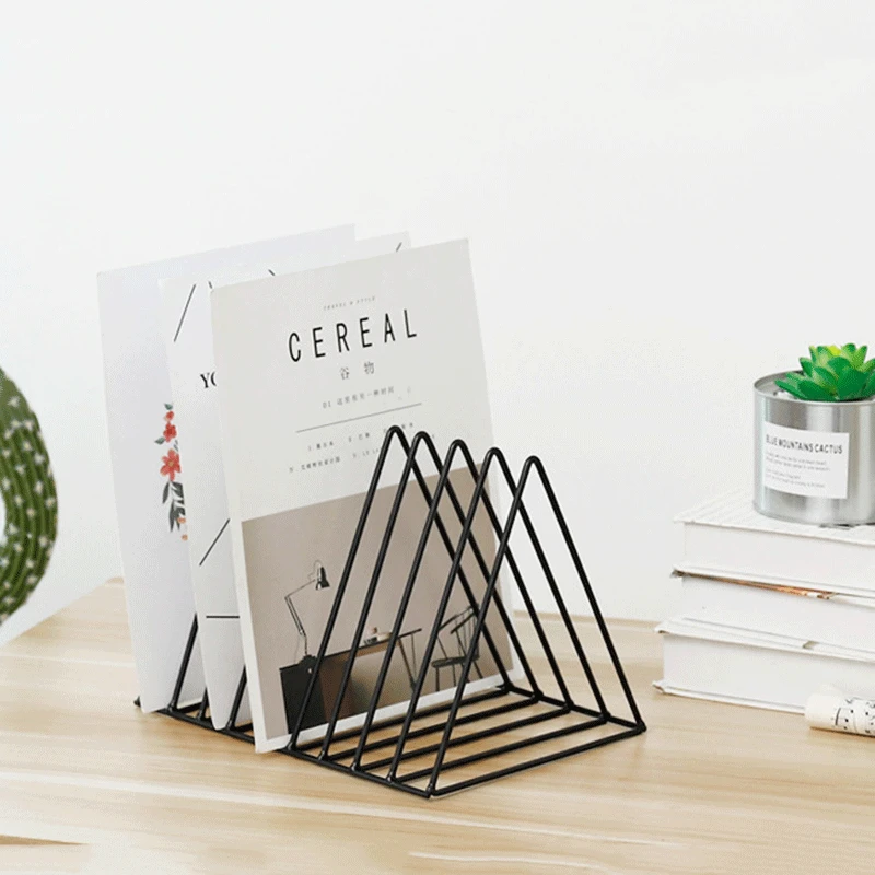 Кованые 3 угол шкафа хранения Органайзер настольный книги журнал Офис для файлов