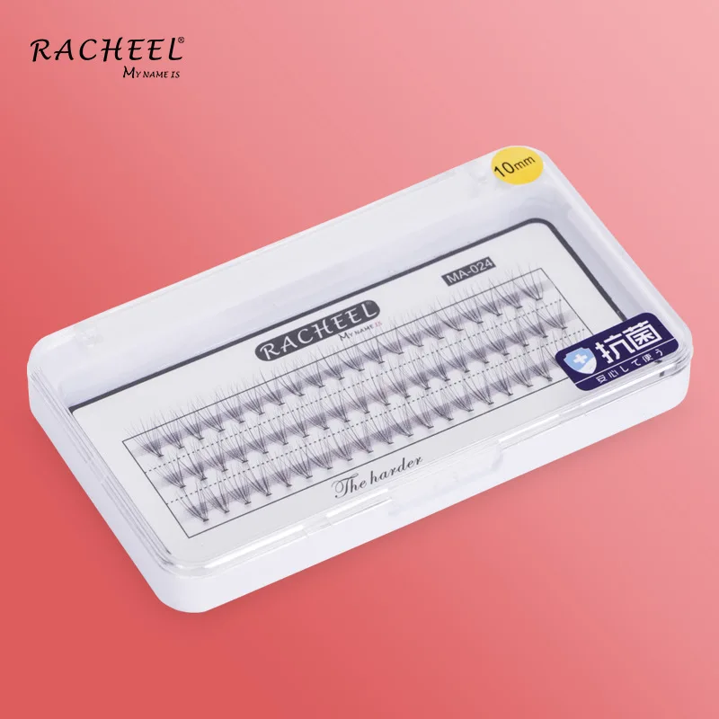 Ресницы RACHEEL 10D неправильной формы смешанного цвета красные 0 05c накладные ресницы