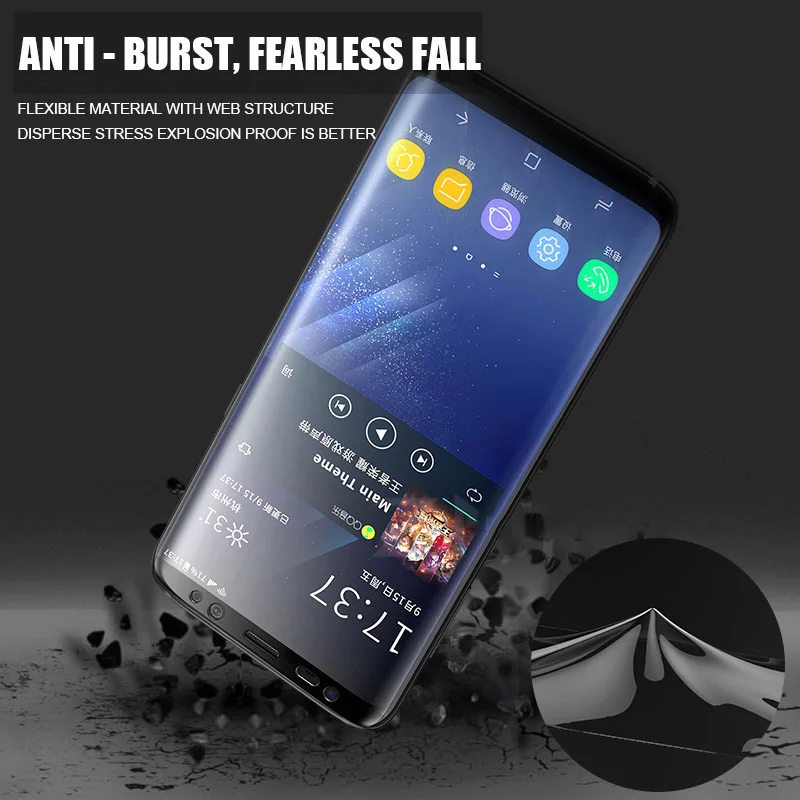 Защитная пленка для Samsung Galaxy Note 8 S8 S9 Plus Мягкий Полный закругленный протектор