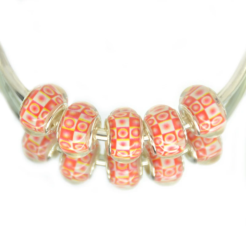 Посеребренные бусины шармы для браслетов 14 мм 10 шт./лот|jewelry tree for necklaces|jewelry boxes.