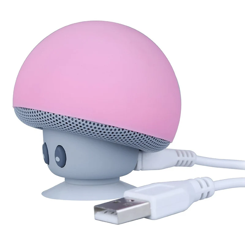

Bluetooth speakers Creative design MINI cartoon small mushroom head with its own sucker high-definition call hands-free function