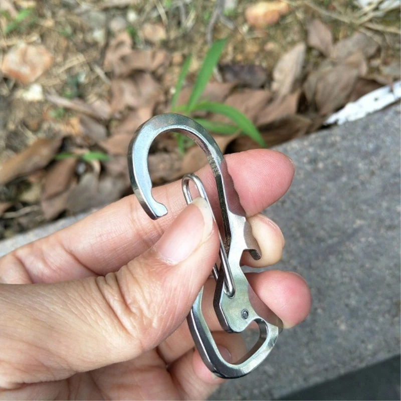 Outdoor Tools Carabiner Cap Lifter Hex Driver Bottle Opener Keychain Ring Climbing Accessories