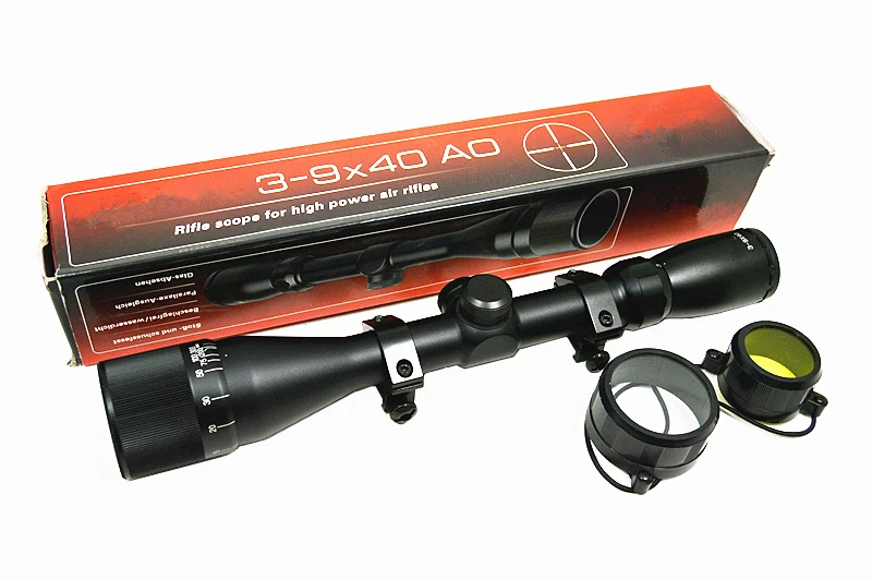 FIRECLUB 3-9X40AO одна трубка стекло двойной перекрещивание сетка оптический прицел с свободные крепления