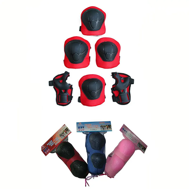 Дети роликовое Катание на коньках наколенный локоть защита для ладоней защитное