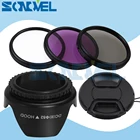 Комплект фильтров 52 мм UV CPL FLD + передняя крышка объектива + Цветочная бленда объектива для Nikon D5600 D5500 D5300 D5200 D3400 D7500 D3200 и AF-S 18-55 мм