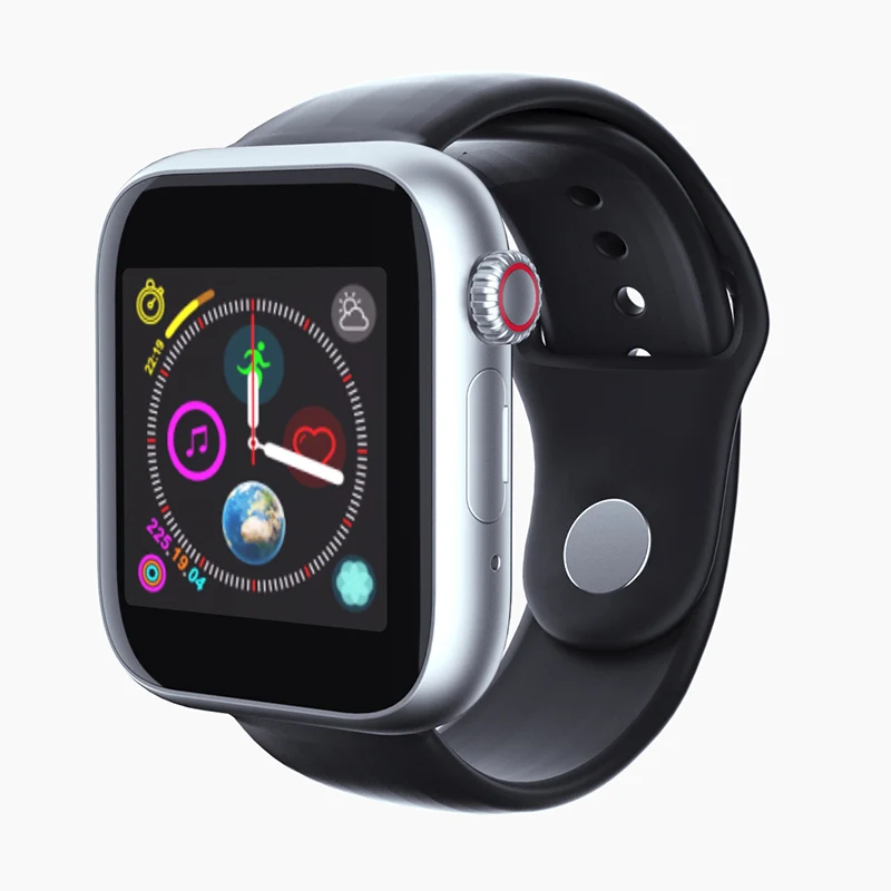 silver black Fentorn, новинка, фитнес, Bluetooth, Смарт-часы для мужчин, для телефона Android, Apple Watch, Поддержка 2G, Sim, TF карта, камера, умные часы для женщин и детей - Цвет: silver black
