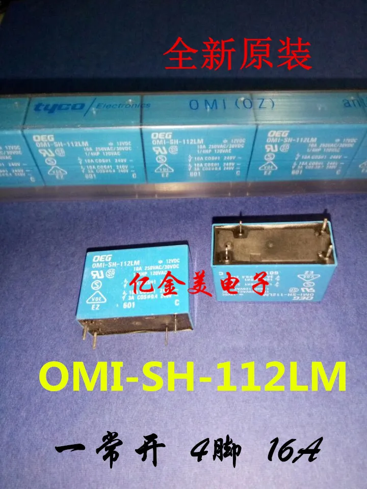 Новый оригинальный OMI-SH-112LM реле TE 12 В постоянного тока a нормально открытый 4-контактный 16A 0MI-SS