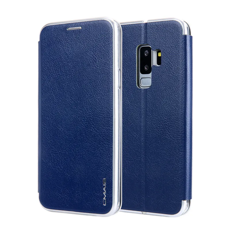 Тёмно-синий Роскошный кожаный флип-чехол для телефона Apple iphone XS X MAX XR 6 6S 7 Plus 8 Plus Простой Модный чехол-кошелек мягкий чехол - Цвет: Тёмно-синий