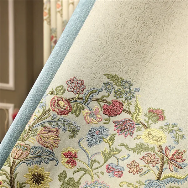 Curtains Современные жаккардовые шторы на заказ роскошные кухонные шторы кровать гостиная Papelaria половина ночные шторы, 1 панель - Цвет: Curtains