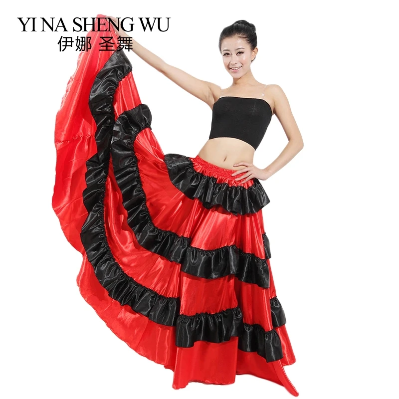 1 шт. женские костюмы для танца живота испанский бой быков танцевальная юбка
