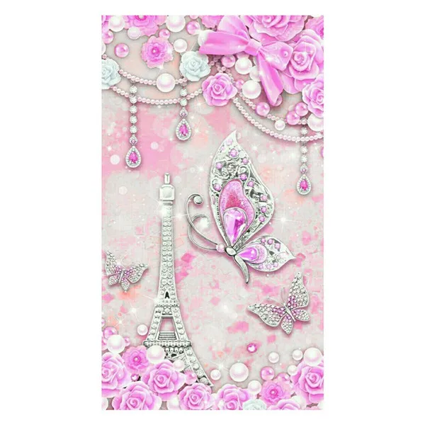 E Алмазная живопись, Цветная Любовь, форма EiffelTower, цветок, узор крестиком, алмазная вышивка, вышивка крестиком, мозаика, стразы, декор F3 - Цвет: E